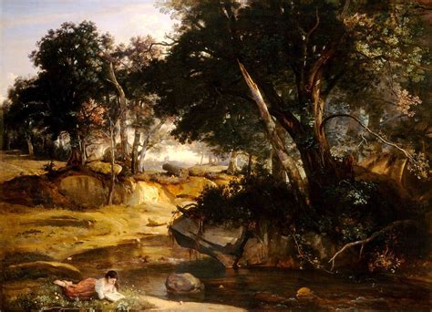 Reading and Art: Jean Baptiste Camille Corot | Barbizon school, National gallery of art ...