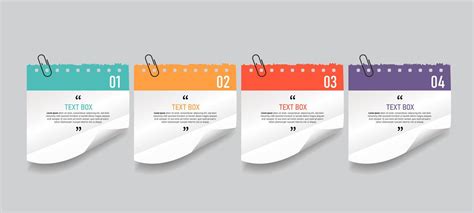 Text box design with notepapers mockup 3805102 Vector Art at Vecteezy