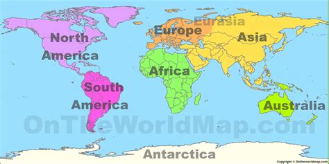 Cool World Map Continents Map Ideas – World Map Blank Printable