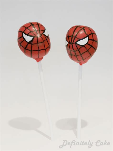 Superhero Spiderman Cake Pops • Definitely Cake