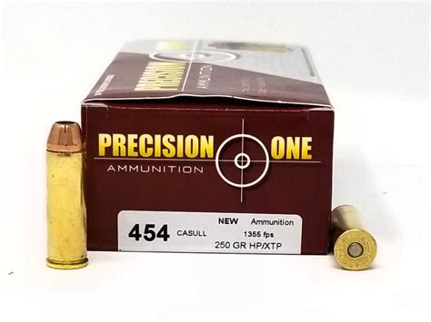 Precision One 460 S&W Magnum Ammunition 240 Grain Jacketed Hollow Point XTP 20 rounds