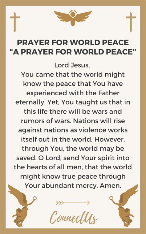 10 Powerful Prayers for World Peace – ConnectUS