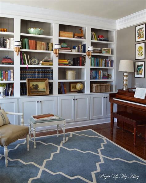 Right up my alley: How We Built Our Library Bookshelves | Library bookshelves, Home library ...