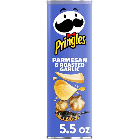 Pringles Potato Crisps Chips, Parmesan and Roasted Garlic, Snacks On The Go, 5.5oz - Walmart.com ...