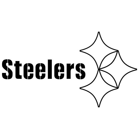 Black and White Steelers Logo - LogoDix