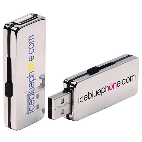 Promotional 1 GB Stainless USB 2.0 Flash Drive | Customized 1 GB ...