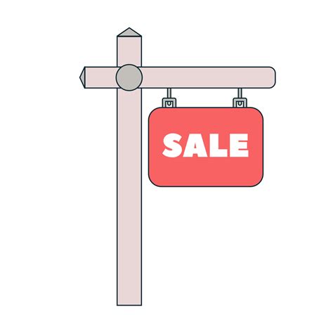 Sale sign for sale. Vector isolated sign. 13403192 Vector Art at Vecteezy