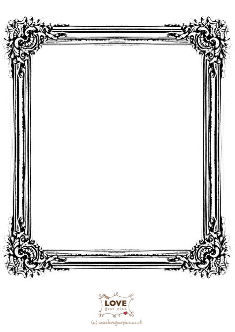 Printable Picture Frames