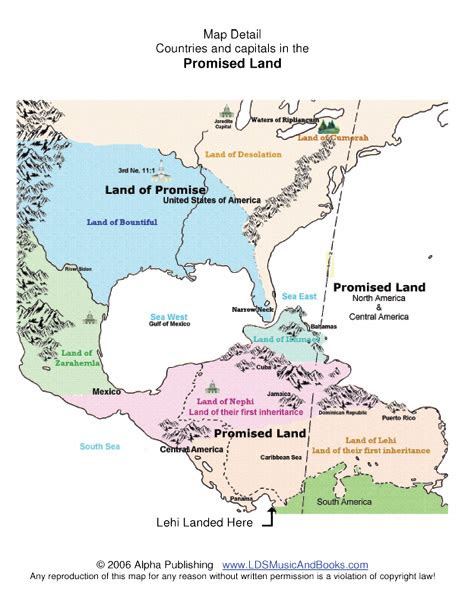 The Book of Mormon geography lands and map with DNA evidence