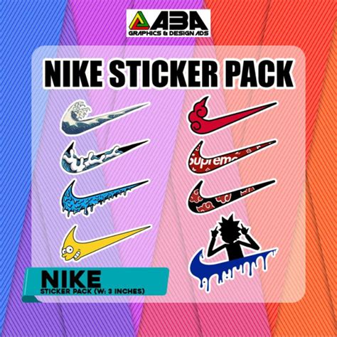 Nike Swoosh Sticker Pack - Waterproof Vinyl | Shopee Philippines