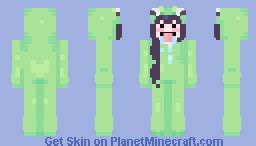 Frog Girl Minecraft Skin