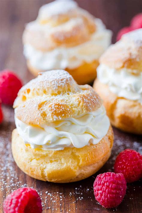 Cream Puffs are a classic French dessert filled with sweet cream and ...