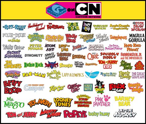 Boomerang on Cartoon Network - Content Lineup by ABFan21 on DeviantArt