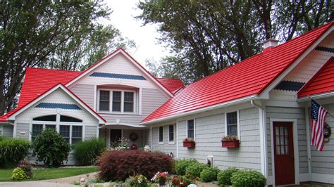 Red Metal Roof Homes