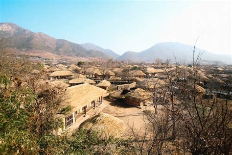 Naganeupseong Nagan Folk Village in Suncheon, Korea Stock Image - Image ...