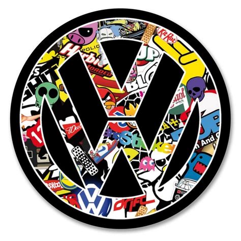 2 X Vw Stickerbomb Vinyl Sticker Laptop Travel Luggage Car 6170 Cool Stickers, Laptop Stickers ...