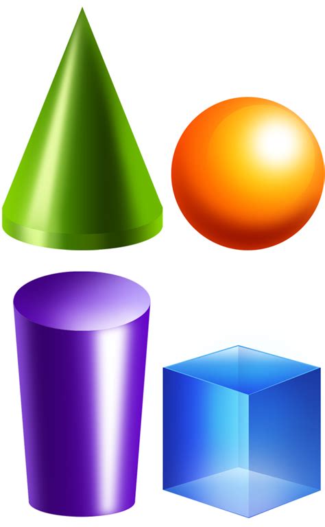 Solid shapes clipart - Clipground