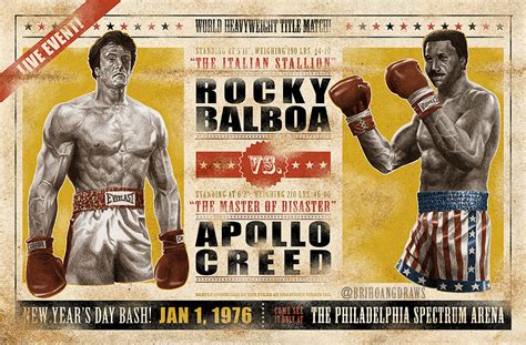 Rocky And Apollo Creed Painting at PaintingValley.com | Explore collection of Rocky And Apollo ...