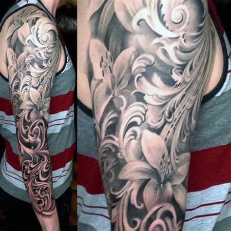 90 Filigree Tattoos For Men - Ornamental Ink Design Ideas