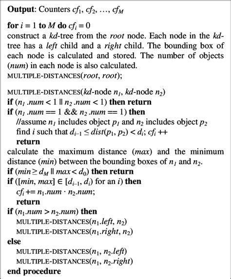 Multiple-range kd-tree algorithm. | Download Scientific Diagram