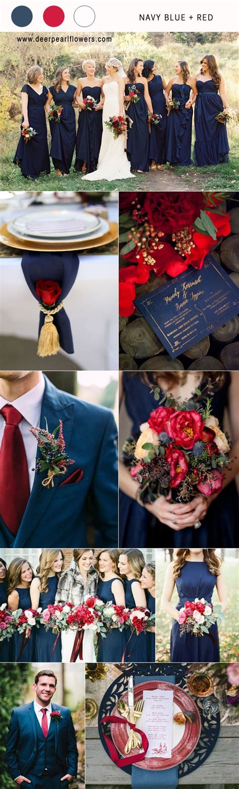 Top 10 Navy Blue Wedding Color Combo Ideas for 2018 | Deer Pearl Flowers