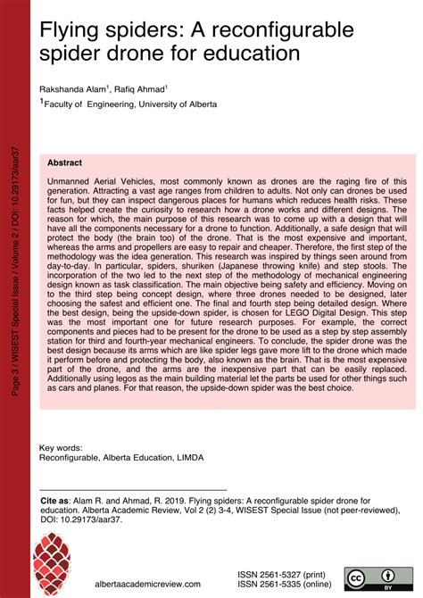 (PDF) Flying Spiders: A Reconfigurable Spider Drone For Education