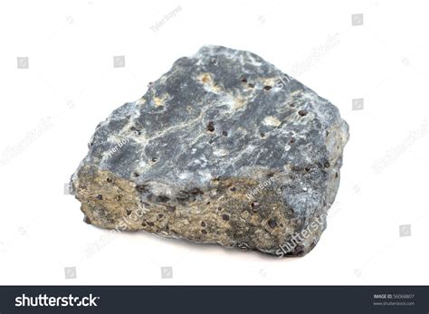 Isolated Sample Of Schist Metamorphic Rock Stock Photo 56068807 ...