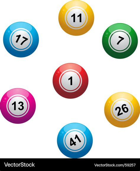 Bingo balls Royalty Free Vector Image - VectorStock