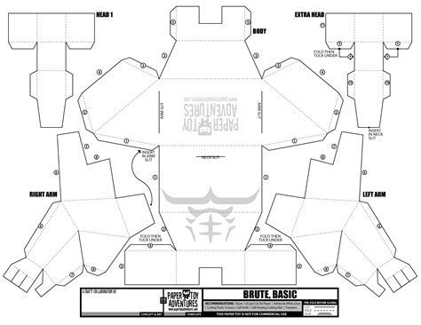 Blank Papercraft Templates