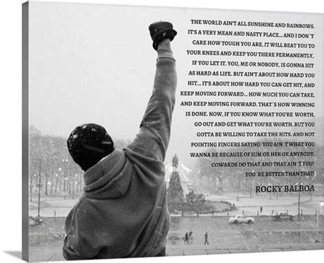 Rocky Balboa Poster Rocky Speech quote Movie Poster | Etsy