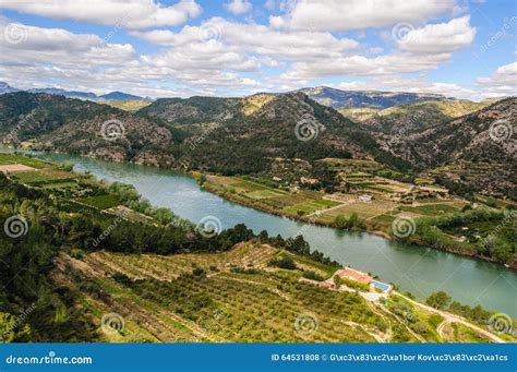 Panoramic View of the Ebro River, Spain Stock Photo - Image of spanish, view: 64531808