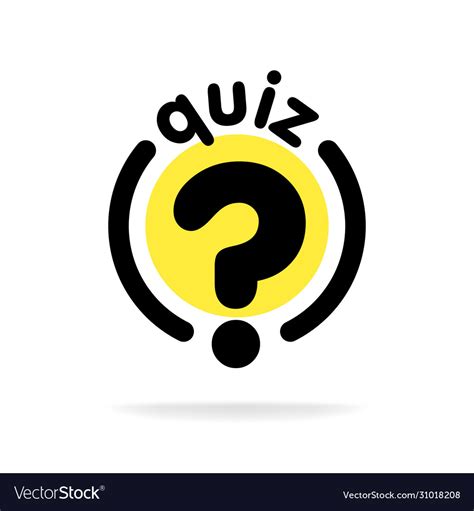 Quiz with question mark sign icon questions Vector Image