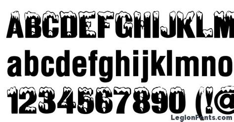 Ice &Snow Normal Font Download Free / LegionFonts