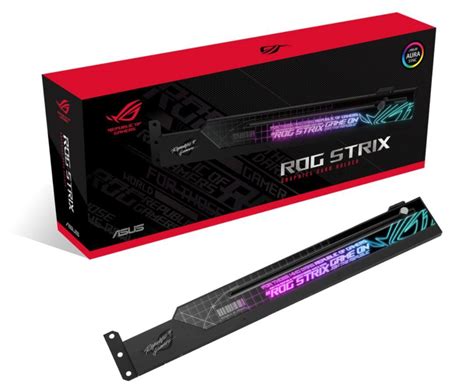 ASUS ROG Strix Graphics Card Holder, Eliminates GPU Sag, Easy Installa