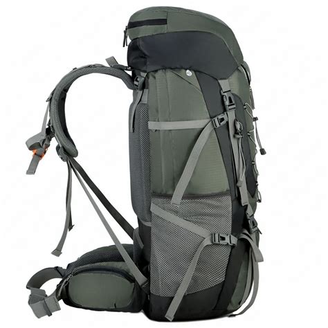 75L Outdoor Hiking Backpack Rucksack Aluminium Alloy External Frame Sports Backpack Nylon ...