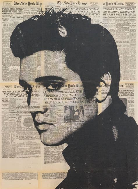 Elvis Presley Collage by Dane Shue, 2021 | Painting | Artsper