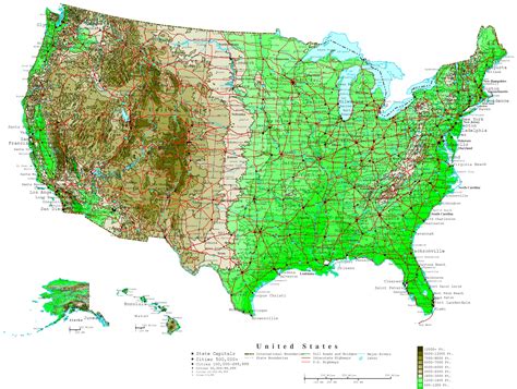 Topo Map Of Usa – Topographic Map of Usa with States