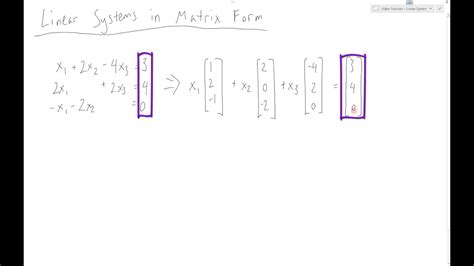 System Of Equations Matrix Form - Tessshebaylo