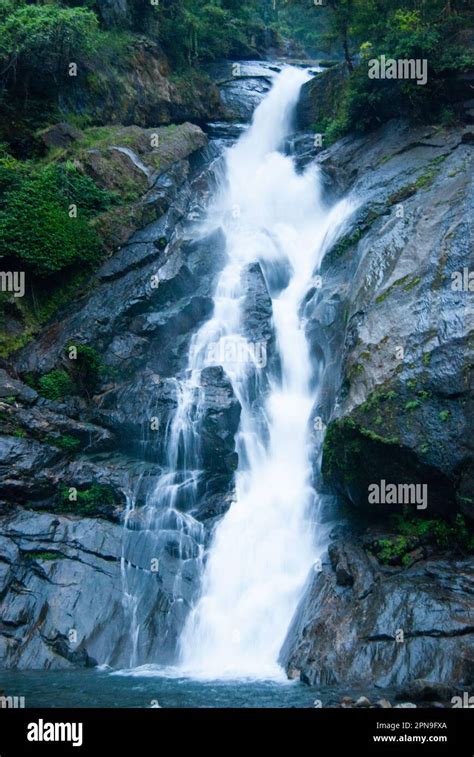 Siruvani waterfalls Coimbatore Western Ghats Stock Photo - Alamy