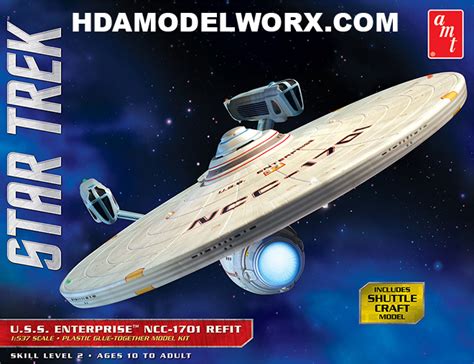 Star Trek USS ENTERPRISE NCC-1701 REFIT 1:537 Scale Model Ki