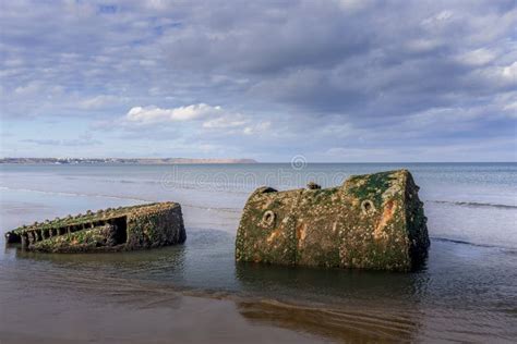 Old Shipwreck on the Beach Near Reighton Filey Bay Stock Photo - Image of seascape, marine ...