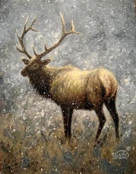 Elk Original Oil Painting Vickie Wade art by VickieWadeFineArt