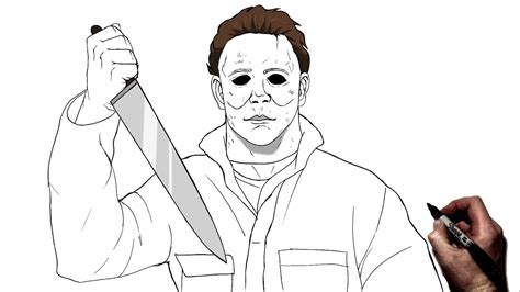 Michael Myers Face Drawing