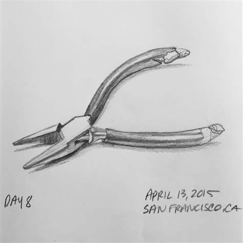 Pliers Sketch at PaintingValley.com | Explore collection of Pliers Sketch