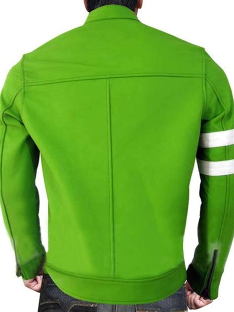 Ben 10 Alien Swarm Green Leather Jacket - Wilson Jackets