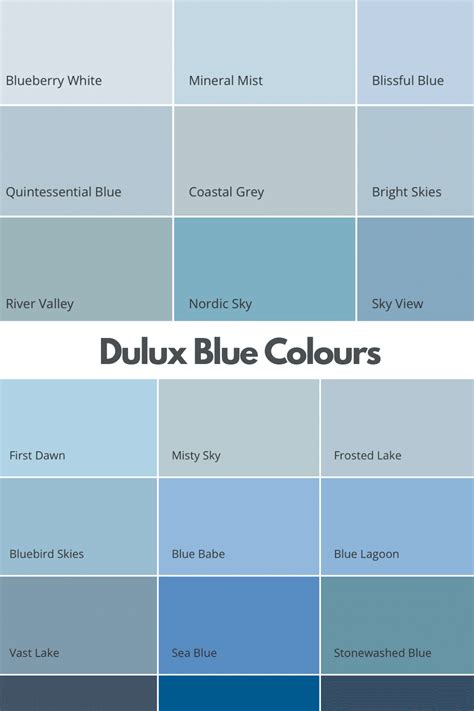 Dulux Blue Paint Color Chart Dulux Paint Colours Dulux Paint Colour Design Of Dulux Paint ...