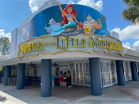 PHOTOS: ‘Voyage of the Little Mermaid’ Wait Time Signage Removed, Queue Becomes Seating Area at ...