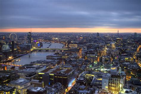 Blue hour over London | Blue hour, Sky garden, London