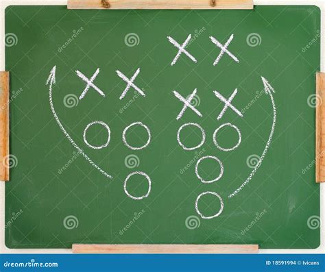 Football Play Diagram Stock Images - Image: 18591994