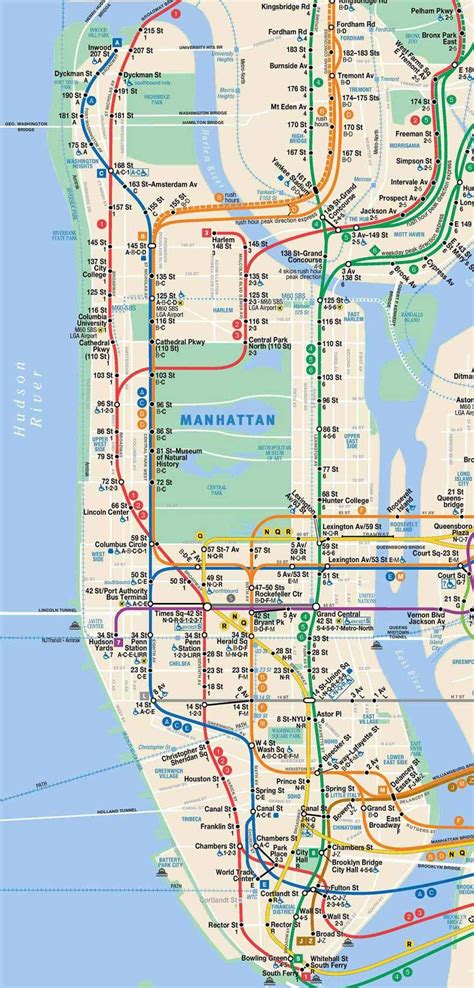 High Resolution New York City Subway Map - Carolina Map